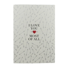 Design With Heart LV07 I Love You Most Of All Love Card