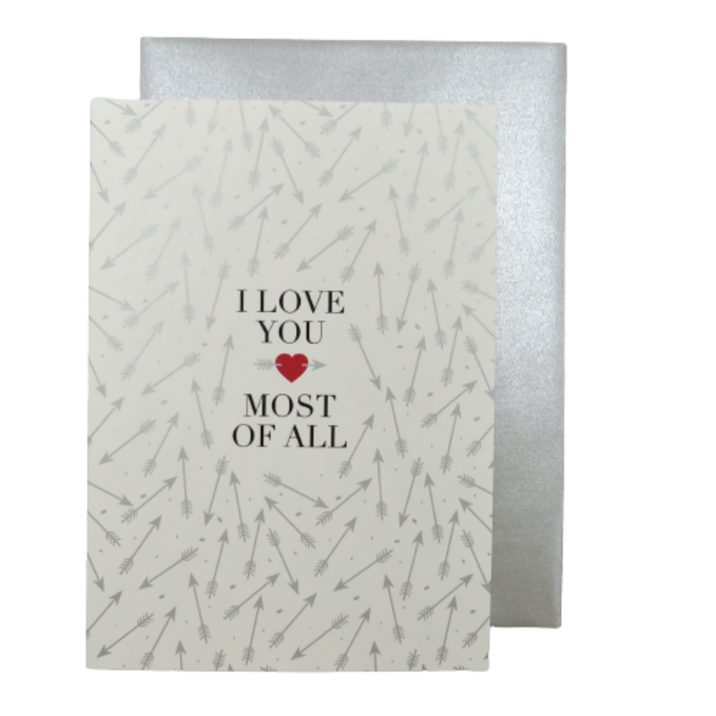 Design With Heart LV07 I Love You Most Of All Love Card