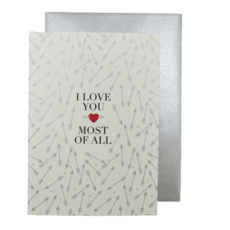 Design With Heart LV07 I Love You Most Of All Love Card