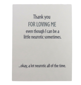 Modern Wit LV014 Thank You For Loving Me Anniversary Card