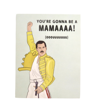 Party Mountain Paper Company Freddie Mercury New Baby Card