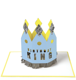 MeriMeri Birthday King Crown Card