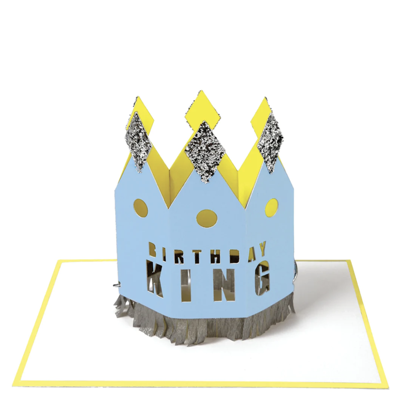 MeriMeri Birthday King Crown Card