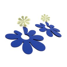 Peepa's Accessories Hippie Blue Flower Earring