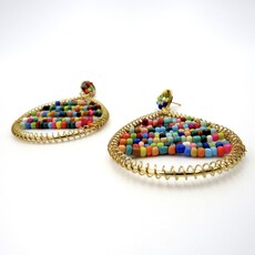 Peepa's Accessories Teardrop Beaded Earrings