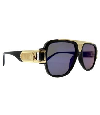 Peepa's Gold Accent Pilot Sunglasses