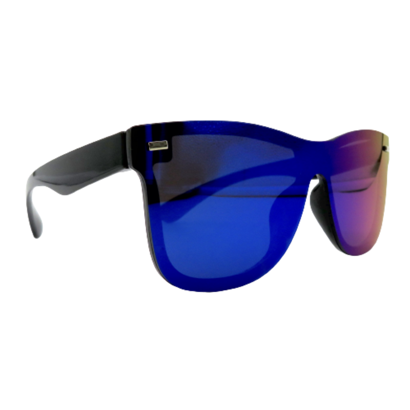 Peepa's Accessories Mirrored Retro Square Sunglasses