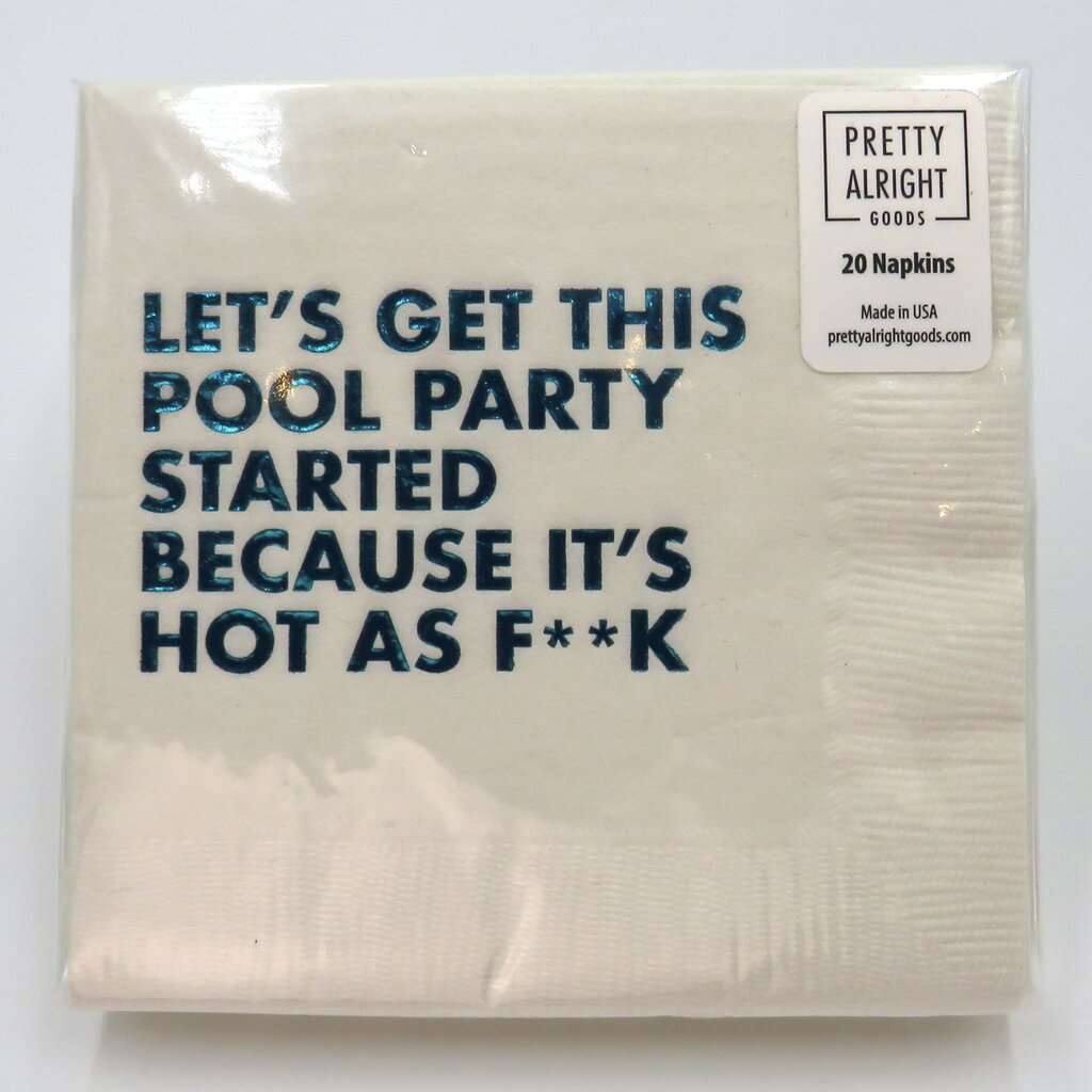 Pretty Alright Goods Pool Party Started Napkin