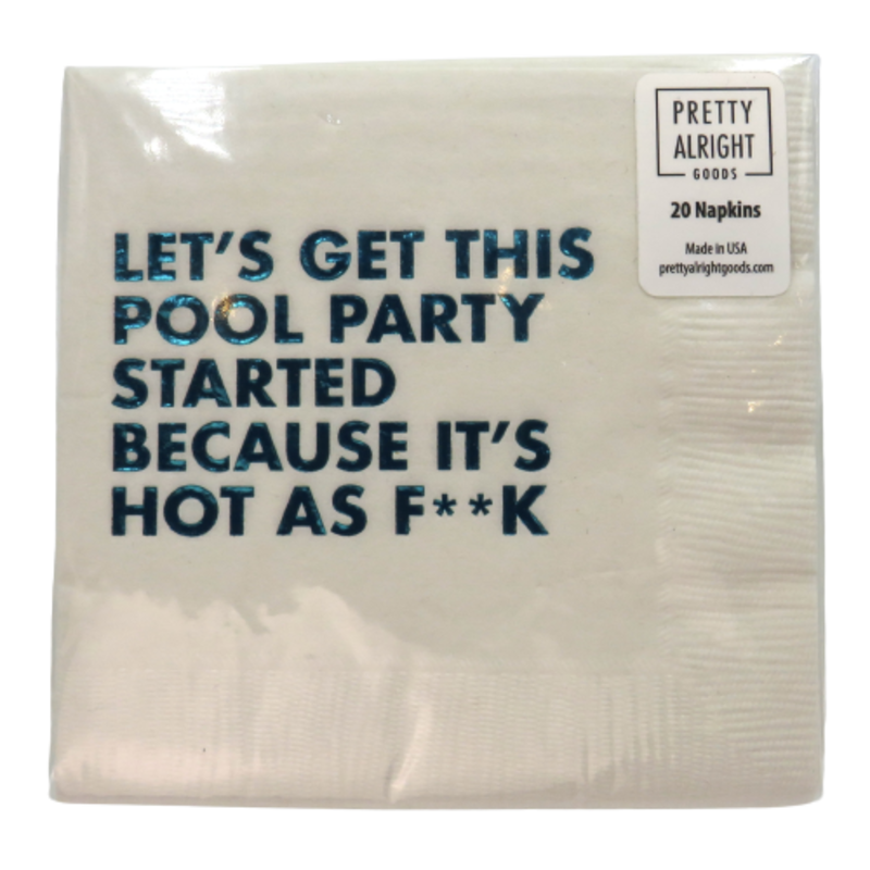 Pretty Alright Goods Pool Party Started Napkin