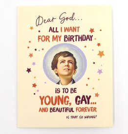 Offensive & Delightful Gay Forever Birthday Card