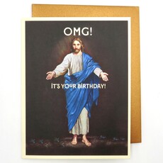 Offensive & Delightful BD41 OMG It's Your Birthday Jesus Card