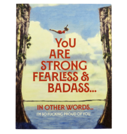 Offensive & Delightful Strong Fearless And Badass Card