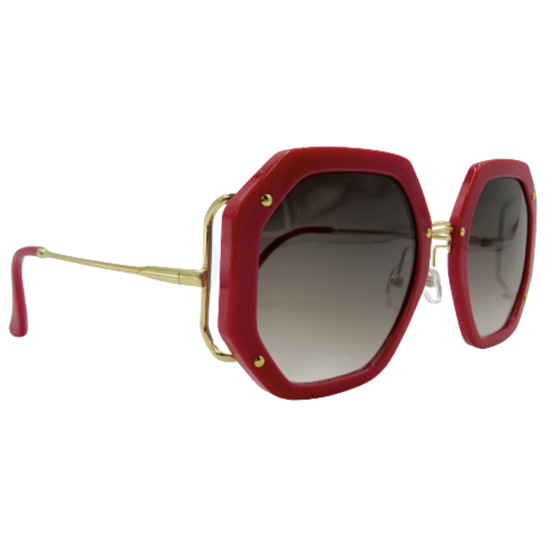 Peepa's Accessories Vera Vintage Irregular Square Sunglasses