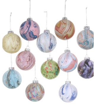 Cody Foster Marbled Bauble Large Ornaments