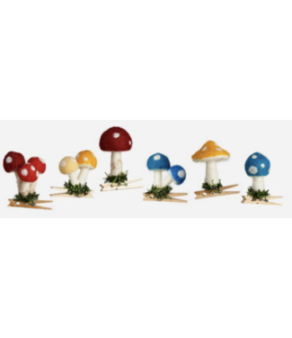 180 Degrees Clip on mushroom ornament