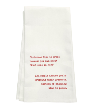 DEV D + CO Don't Come In Here Tea Towel
