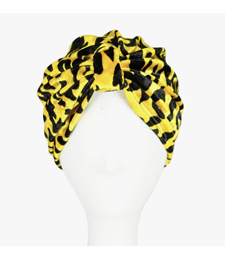 Jennafer Grace Vanya Gold Leopard Turban