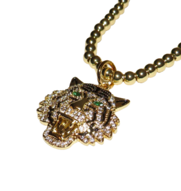 California Caftans Jeweled Tiger Stretch Bracelet