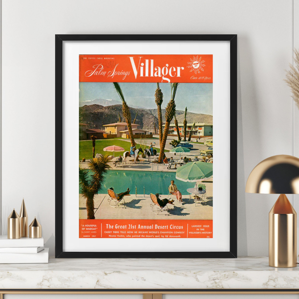 Palm Springs Life March 1957 Poster