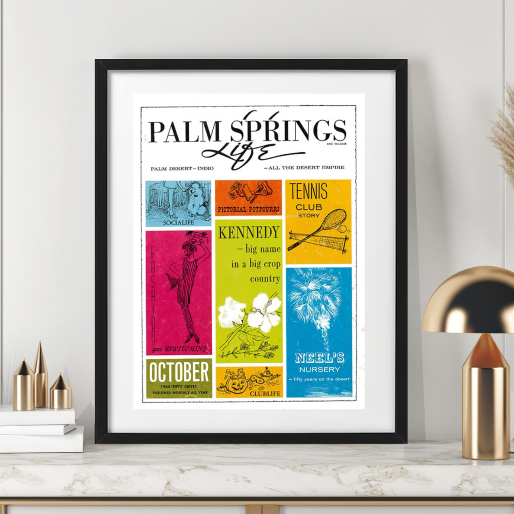 Palm Springs Life October 1964 Poster