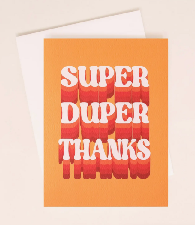 Sunshine Studios Super Duper Thanks! Card