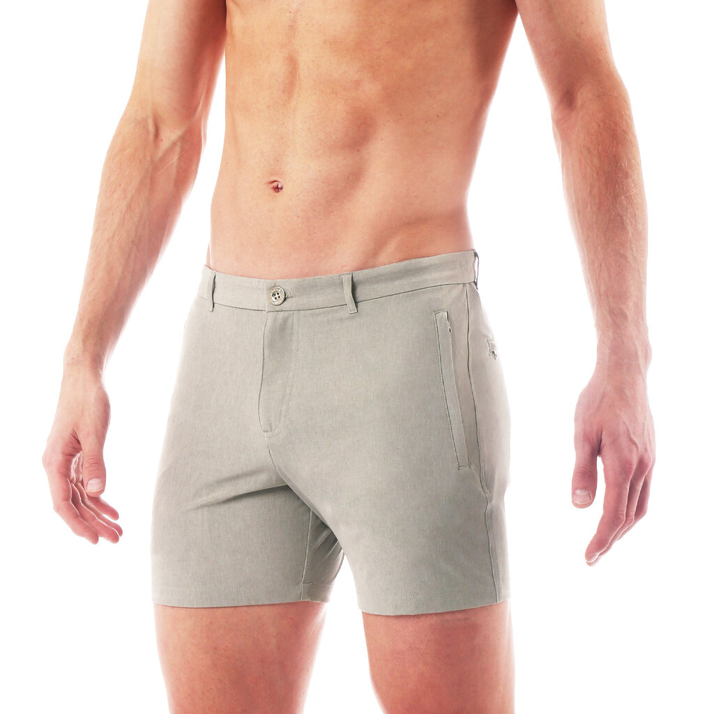 Parke & Ronen Actionwear Dove Grey Stretch Short