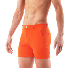 Parke & Ronen Actionwear Ember Orange Stretch Short