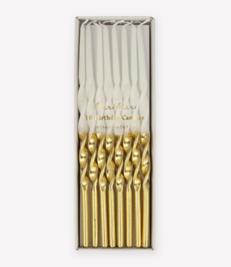 MeriMeri Gold Dipped Twisted Candles