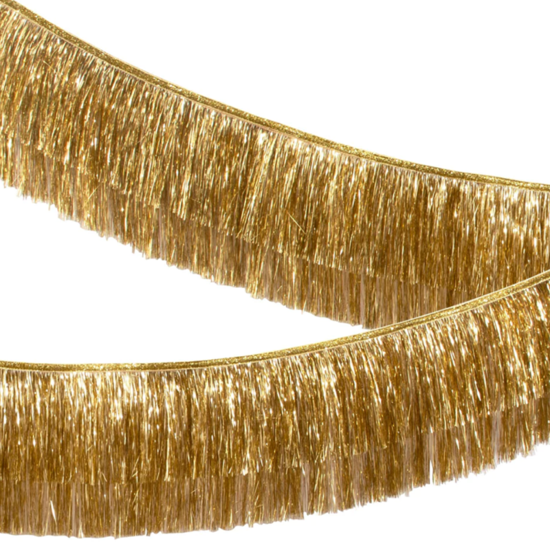 MeriMeri Gold Tinsel Fringe Garland