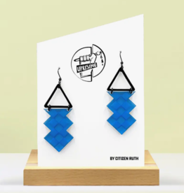 Uprising The Lenox Earrings - Transparent/Aqua