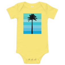 Peepa's Palm Tree Teal Pantone Onesie