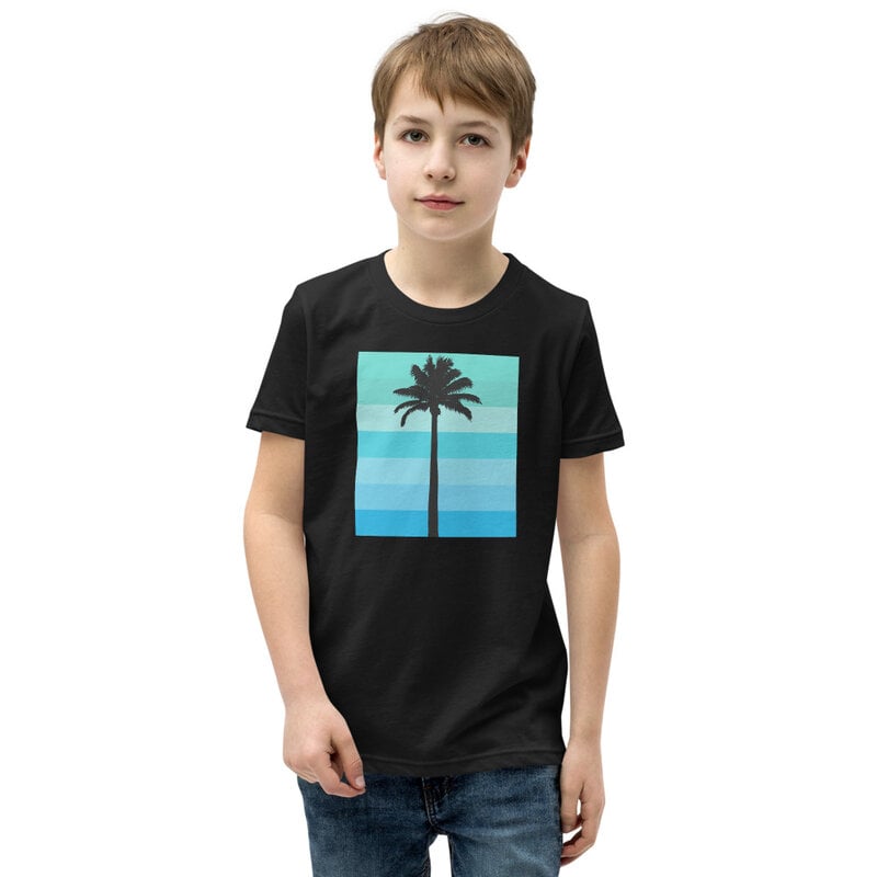 Peepa's Palm Tree Teal Pantone Youth Graphic Tee