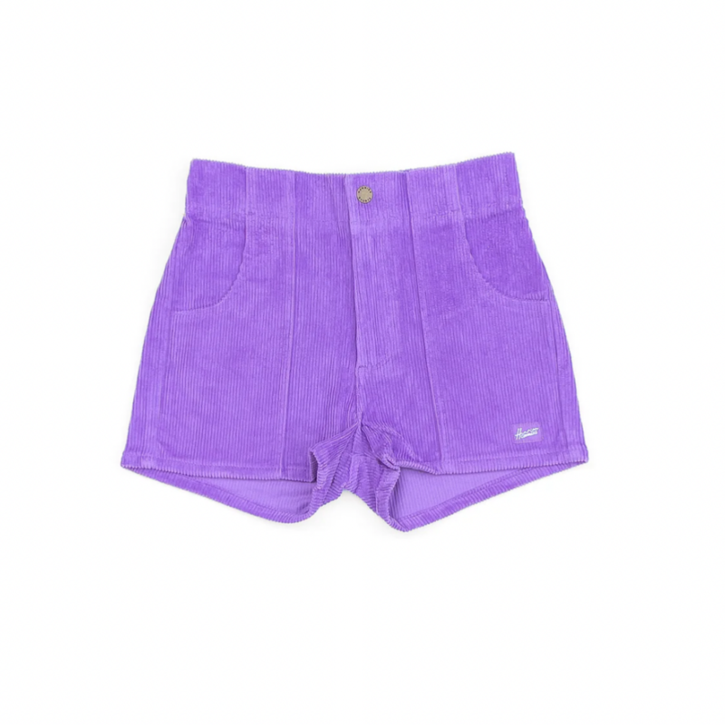Hammies Women's Corduroy Solid Short Purple