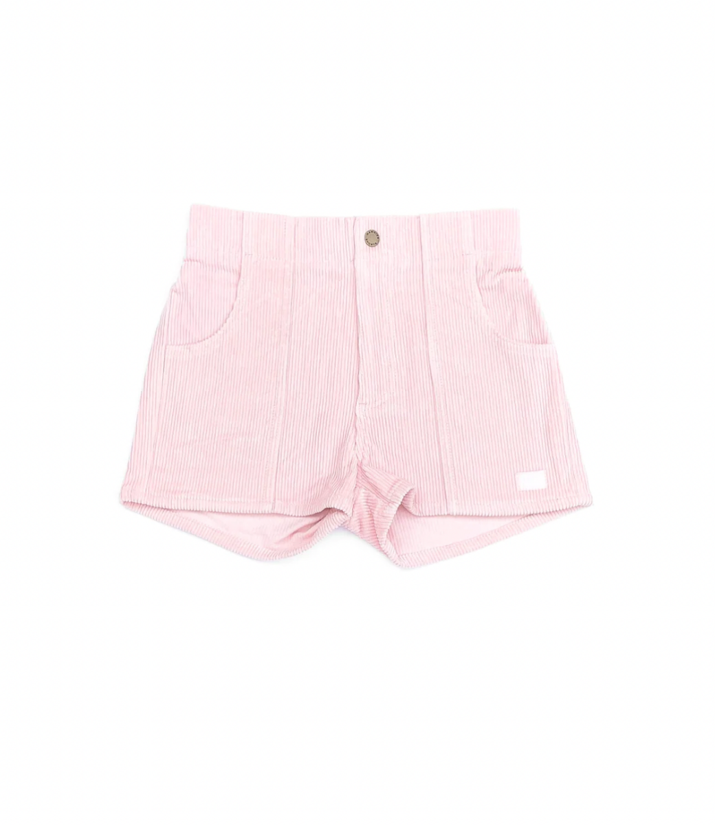 Hammies Women's Corduroy Solid Short Powder Pink - Peepa's