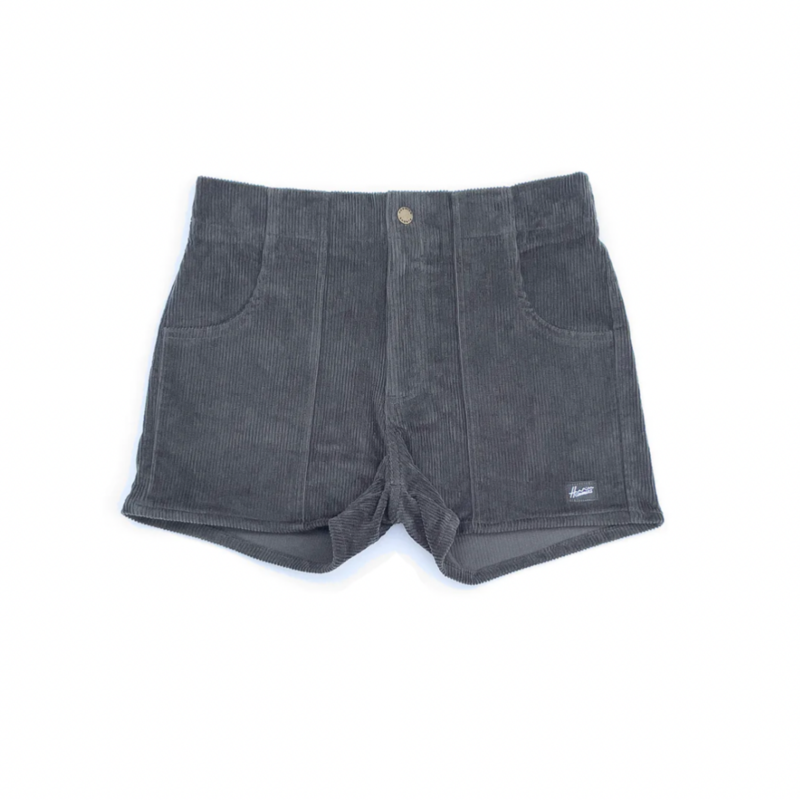 Hammies Mens Corduroy Solid Gray Short