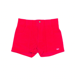 Hammies Mens Corduroy Solid Red Short