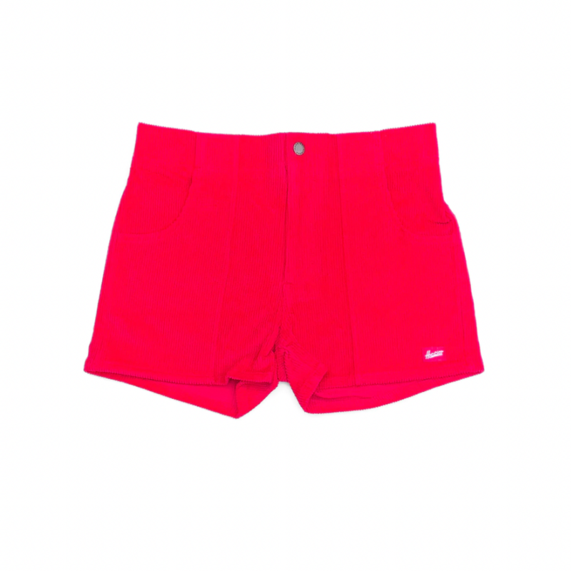 Hammies Mens Corduroy Solid Red Short