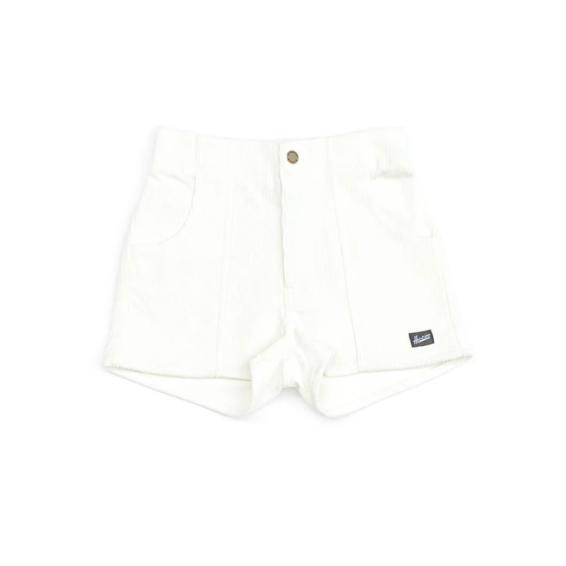 Hammies Women's Corduroy Solid Short White