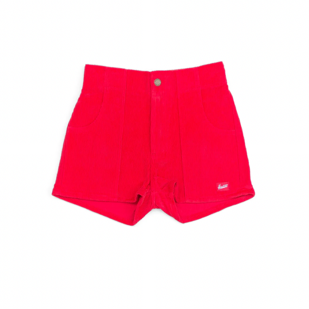 Hammies Women's Corduroy Solid Short Red