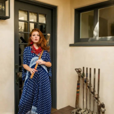 Jennafer Grace Consignment Indigo Caftan