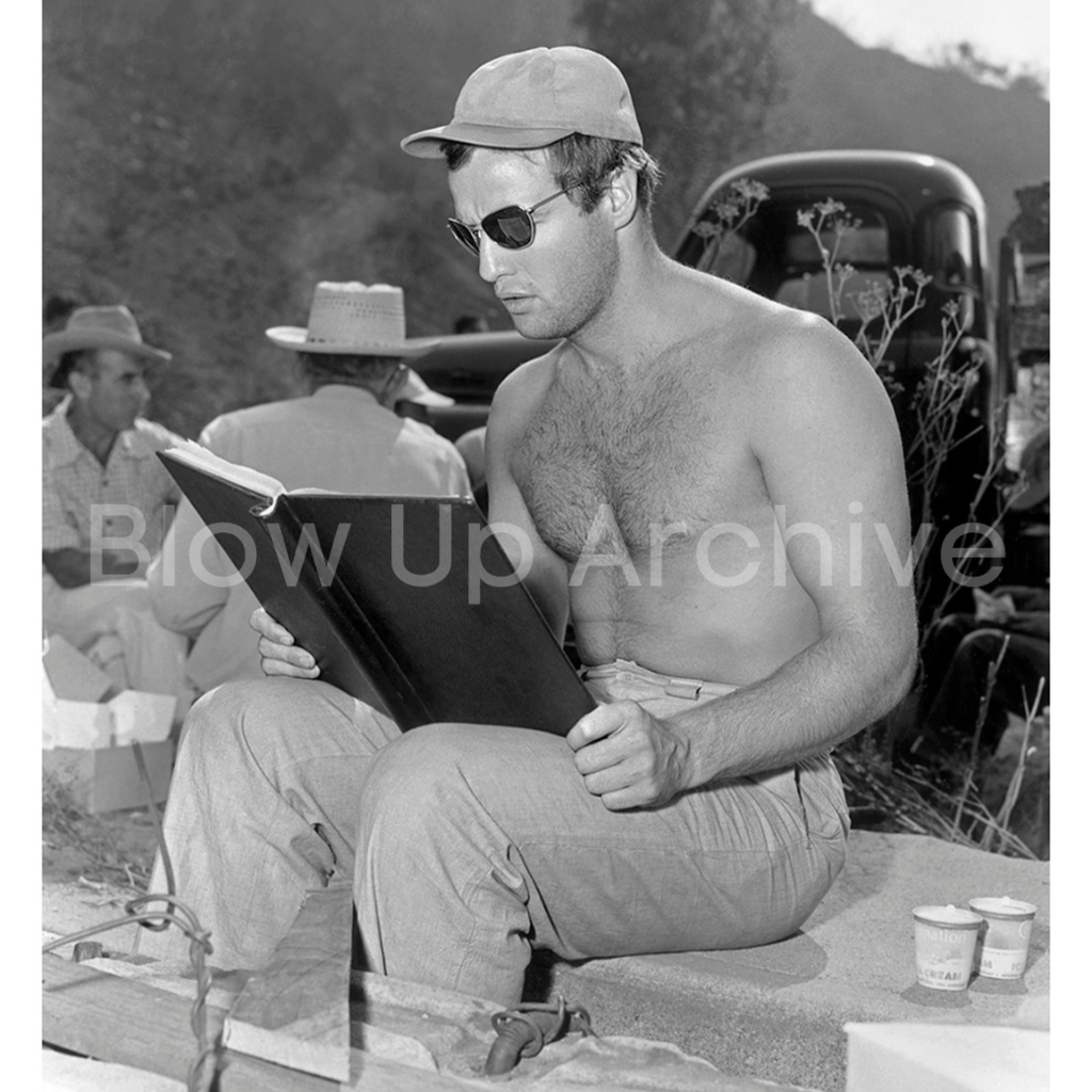 BlowUpArchive Marlon Brando Sitting 1953