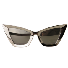 Peepa's Accessories Hollywood Cat Eye Silver Sunglasses