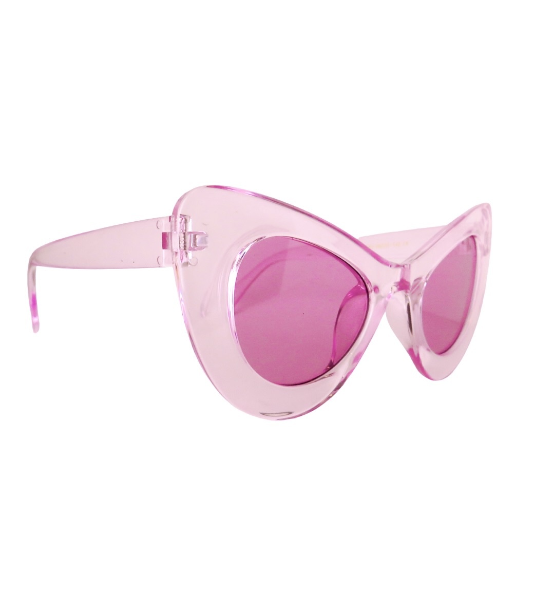 Barbie Cat Eye Sunglasses Clear Pink - Peepa's