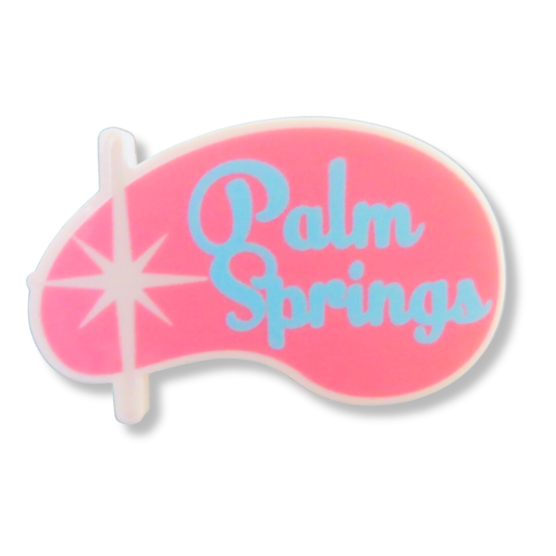 Peepa's Palm Springs Acrylic Pin