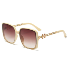 Peepa's Accessories H-Chain Cream Sunglasses