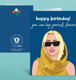 Citizen Ruth Miley Cyrus Flowers Card