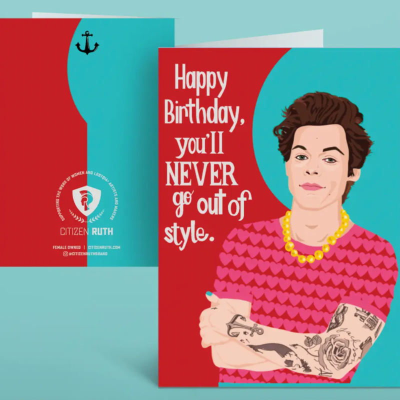 Citizen Ruth Never Go Out of Harry Styles Card