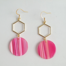 Spiffy & Splendid Layla Rose Pink Earrings