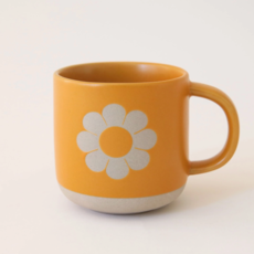 Sunshine Studios Retro Flower Ceramic Mug