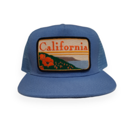 Bartbridge Clothing Co California light blue trucker hat